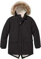 eddie bauer boys parka coat - premium boys' clothing for ultimate warmth logo