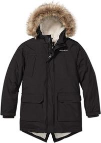 img 4 attached to Eddie Bauer Boys Parka Coat - Premium Boys' Clothing for Ultimate Warmth