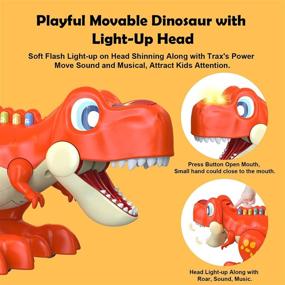 img 2 attached to 🦖 EINSTEM Dinosaur Baby Music Toys | Push and Pull Animal Toys for Toddlers (Ages 1-3) | Educational & Learning with Light and Sound | Perfect Gifts for Boys and Girls