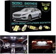 🚗✨ fyre flys 10 piece white led interior lights for 2011-2021 hyundai sonata: brighten up your ride with the 6000k 5050 series smd package kit and install tool logo