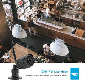 img 1 attached to 📷 Wansview 1080P Outdoor Security Camera: WiFi, Night Vision, Motion Detection & Alexa Compatible