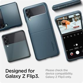img 3 attached to Spigen Thin Designed Galaxy Flip Cell Phones & Accessories