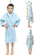 dinosaur kids dressing gown girls logo