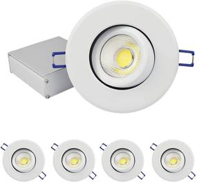 img 4 attached to OSTWIN Pack - Enhance Lighting Flexibility with Adjustable Gimbal Downlight