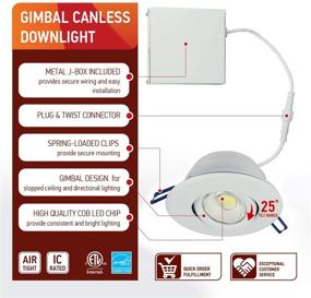 img 2 attached to OSTWIN Pack - Enhance Lighting Flexibility with Adjustable Gimbal Downlight