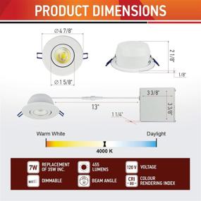 img 1 attached to OSTWIN Pack - Enhance Lighting Flexibility with Adjustable Gimbal Downlight