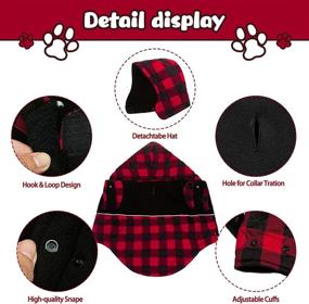 img 1 attached to 🐶 SCENEREAL Super Warm Dog Sweater with Hoodies: Stylish & Cozy Plaid Dog Sweater and Costume for Ultimate Comfort