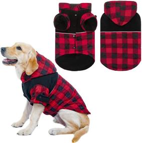 img 4 attached to 🐶 SCENEREAL Super Warm Dog Sweater with Hoodies: Stylish & Cozy Plaid Dog Sweater and Costume for Ultimate Comfort