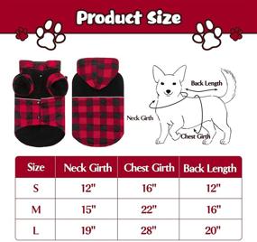 img 3 attached to 🐶 SCENEREAL Super Warm Dog Sweater with Hoodies: Stylish & Cozy Plaid Dog Sweater and Costume for Ultimate Comfort