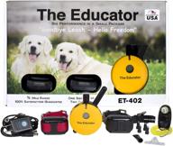 🐶 educator bundle: et-402-3/4 mile wireless rechargeable remote waterproof trainer - e-collar with static, vibration, sound stimulation + petstek dog training clicker logo