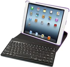 img 3 attached to iHome Type Series: Type Swivel for iPad mini, Purple - Enhanced Keyboard Case for Efficient Typing and Easy Viewing