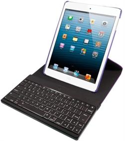 img 2 attached to iHome Type Series: Type Swivel for iPad mini, Purple - Enhanced Keyboard Case for Efficient Typing and Easy Viewing