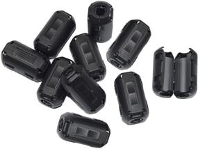 img 4 attached to Topnisus [Pack Of 10] Clip-On Ferrite Core Ring Bead Anti-Interference High-Frequency Filter RFI EMI Noise Suppressor Cable Clip (3Mm Inner Diameter)