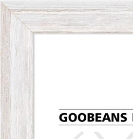 img 3 attached to 🖼️ GooBeans Rustic Rough Wood 8x12 Picture Frame: Tabletop & Wall Mount Photo Display with High Definition Glass