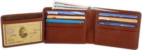 img 4 attached to 💼 Premium Protective Bifold Leather Wallet: Ultimate Men's Accessory for Card Security and Money Organization