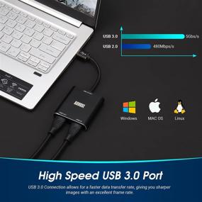 img 2 attached to 💻 HDMI Capture Card - August VGB500 USB 3.0 Full HD 1080p 60fps - Capture, Record and Stream PS4, Xbox One and Nintendo Switch on PC, Mac & Linux