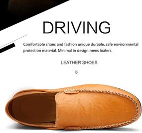 img 3 attached to 👞 Genuine LPMLFS1587 Bl40 Men's Shoes and Loafers: The Perfect Driving Companion by Lapens