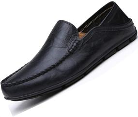 img 4 attached to 👞 Genuine LPMLFS1587 Bl40 Men's Shoes and Loafers: The Perfect Driving Companion by Lapens