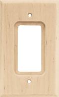 enhance your space with brainerd 64668 wood square single decorator wall plate - unfinished elegance логотип