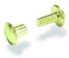 img 1 attached to 🔩 High-Quality Tandy Leather Screw Post 3/8" (10 mm) Solid Brass Pack of 10 (Model 1291-01) - Top-notch Fastening Solution