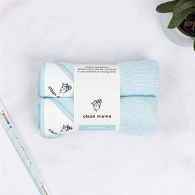 img 1 attached to 🧼 Clean Mama Microfiber All Purpose Cleaning Cloths - Extra Large, Highly Absorbent, Lint-Free, and Streak-Free Towels - Set of 2 (16 x 19 inches)