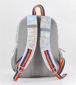 img 3 attached to Searock Elementary Lightweight Holographic Backpacks for Kids