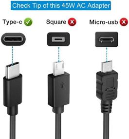 img 1 attached to Lenovo Yoga C940 C740 S730 USB-C Laptop Charger 720 730 720-13IKB 730-13ikb 730S 910 920 920-13ikb 13 Chromebook C330 S330 N23 ThinkPad X1 Carbon T470s T480 T480s T580 T580s X390 P52S 4x20m26268