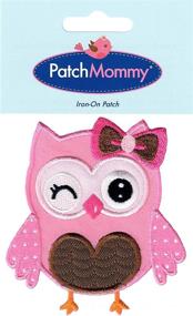 img 1 attached to 🦉 Adorable Owl Patch: Iron On or Sew On Appliques for Kids - PatchMommy (Pink/Brown)