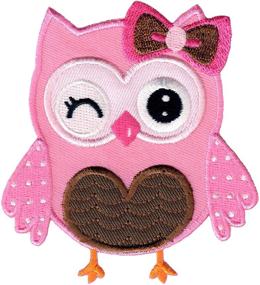 img 3 attached to 🦉 Adorable Owl Patch: Iron On or Sew On Appliques for Kids - PatchMommy (Pink/Brown)