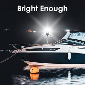 img 2 attached to ⛴️ 12-дюймовый LED морской навигационный огонь, круговой бортовой огонь - видимость на 3 морских мили, крепление на кормовой якорной огонь для рыбацкой лодки, яхты, понтонов - 12-24 В постоянного тока.