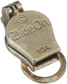 img 2 attached to Premium Size 10 Metal ZlideOn Zipper Pull Replacements for Fix-A-Zipper - Old Brass Finish