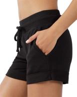 🩳 women's activewear lounge shorts with pockets and drawstring - soft and comfy 90 degree by reflex логотип