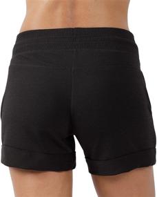 img 2 attached to 🩳 Women's Activewear Lounge Shorts with Pockets and Drawstring - Soft and Comfy 90 Degree by Reflex