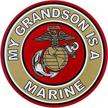 my grandson marine clear decal logo