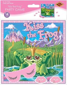 img 1 attached to 👄 Kiss The Frog Party Game - Mask & 12 Lips Included - Party Accessory (1 count) (1/Pkg) - Enhanced SEO