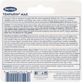 img 3 attached to 🦷 DenTek Temparin Max Dental Repair Kit, 24 Packs of 5+ Repairs for Lost Fillings and Loose Caps