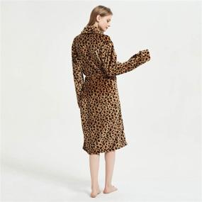 img 2 attached to MERRYLIFE Women's Long Bathrobe Dress with Adjustable Waistbelt - Luxurious Petite Lounger Robe
