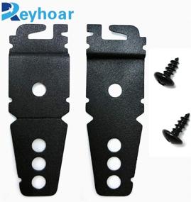 img 2 attached to 🔧 Premium 2 Pack Dishwasher Mounting Bracket Set - Upgraded Black Replacement with Screws for Whirlpool & KitchenAid Dishwashers, Replaces WP8269145 AP3039168 PS393134