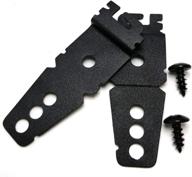 🔧 premium 2 pack dishwasher mounting bracket set - upgraded black replacement with screws for whirlpool & kitchenaid dishwashers, replaces wp8269145 ap3039168 ps393134 логотип