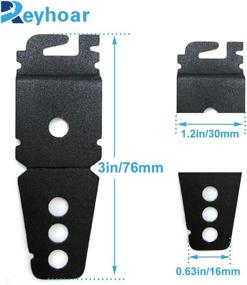 img 3 attached to 🔧 Premium 2 Pack Dishwasher Mounting Bracket Set - Upgraded Black Replacement with Screws for Whirlpool & KitchenAid Dishwashers, Replaces WP8269145 AP3039168 PS393134