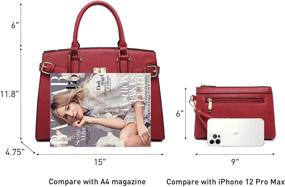 img 2 attached to 👜 Designer Handbags: Stylish Shoulder Satchels, Wristlets, and Wallets for Women