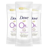 🌴 dove coconut and pink jasmine deodorant for women (3-pack), 2.6 oz - 24-hour odor protection, aluminum free logo