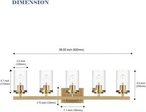 img 1 attached to BONLICHT Bathroom Fixture Farmhouse Lighting