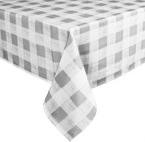 img 3 attached to 🍽️ Lahome Checkered Tablecloth: Spillproof Restaurant Essential