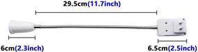 img 2 attached to 🔌 Flexible Aluminum Gooseneck Adapter by SinLoon: A Versatile and Handy Solution