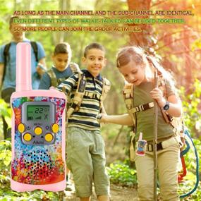 img 2 attached to Kids Walkie Talkies Girls Toys - Gift For Children Over 4 Years Old 22 Channel 2 Way Radio 3 Miles Long Range Fit Outdoor Adventure Game Camp Hunt Trip Boys Girls Birthday Gifts Toys Aged 5-13