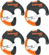 🔗 efficient cable management with cable cuff pro (4 pack: 4x medium 2 inch diameter) - adjustable, reusable cable tie replacements for extension cords and electronics logo