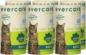 img 1 attached to 🐾 6-Pack of Evercare Pet Hair Lint Roller Refills - 30.1 ft x 4" Each - Effective for Optimum Pet Hair Removal