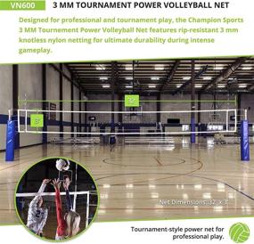 img 1 attached to 🏐 Ultimate Champion Sports Official Tournament and Olympic Sized Volleyball Nets: Heighten Your Game!