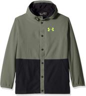 under armour phenom charcoal boys' jacket: stylish & warm jackets for boys logo